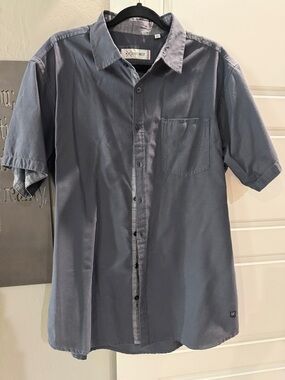 Arrowwest Men's Short-Sleeve Button-Down Shirt in Slate Gray